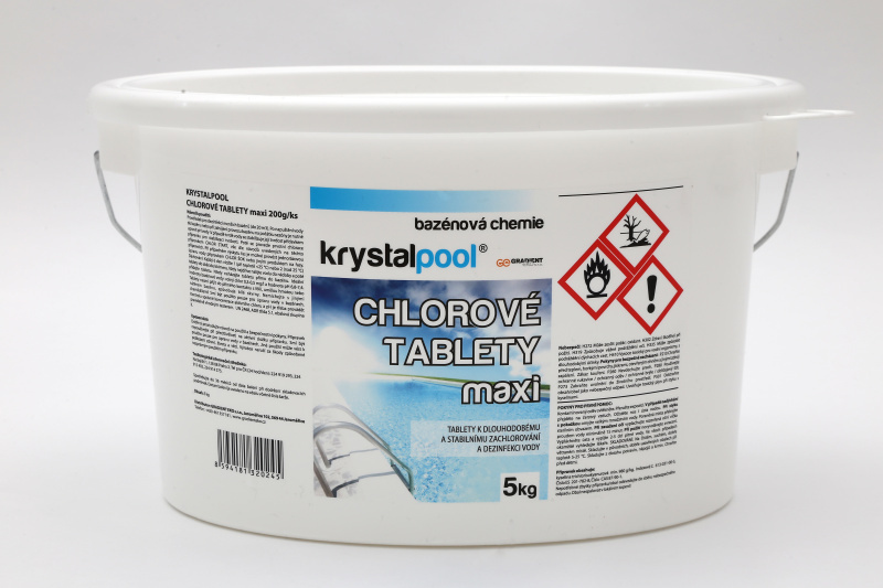 Krystalpool Chlorové tablety maxi 5 kg (200g)